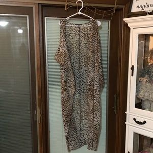 Victoria’s Secret leopard long duster one size